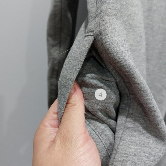 Lululemon Belle Wrap Sweatshirt Cardigan Heathered Medium Grey - Picture 7 of 9